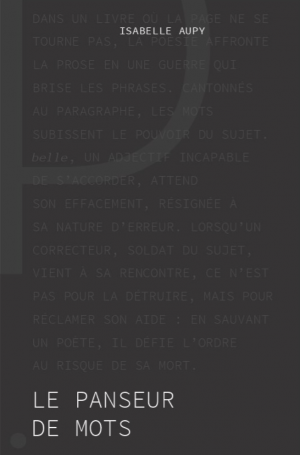 Le Panseur de mots, d'Isabelle Aupy